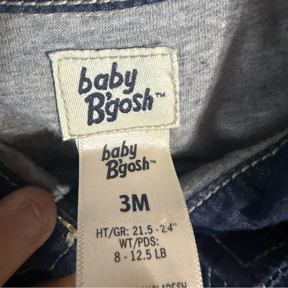 OshKosh B'gosh Indigo‎ Denim Romper - Picture 3 of 4